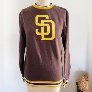 San Diego Padres Brown Long Sleeve Sweatshirt MLB New Era Size Small